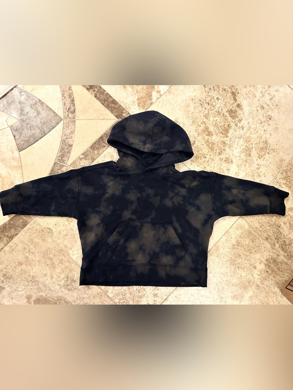 sem Label Essentials Hoodie in Camo Tie Dye